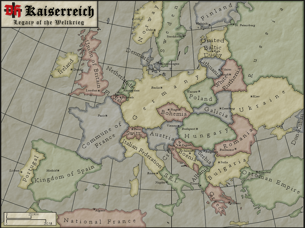 Kaiserreich Europe, 1936